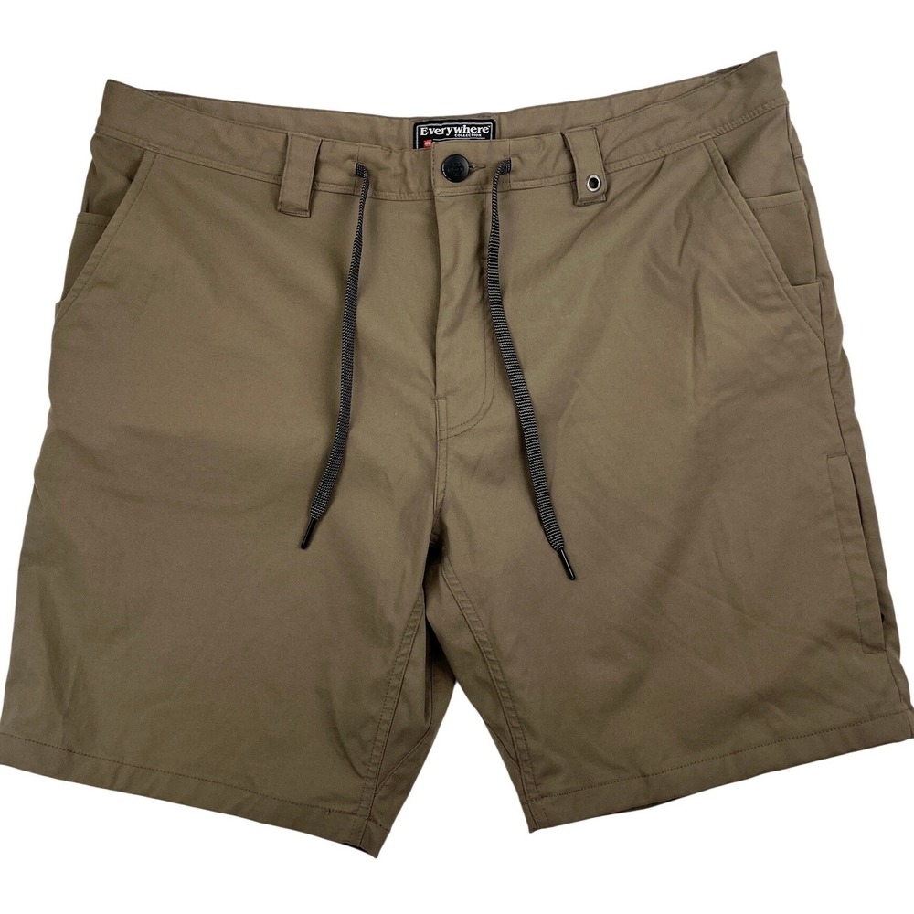 686 Everywhere Hybrid Technical Shorts Mens Brown Hiking Utility Size 36